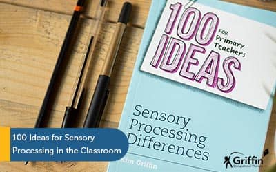 100 ideas for primary teachers sensory process book picture with pens beside it