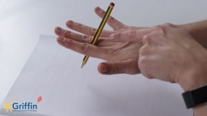 Modified Tripod Pencil Grasp Top view