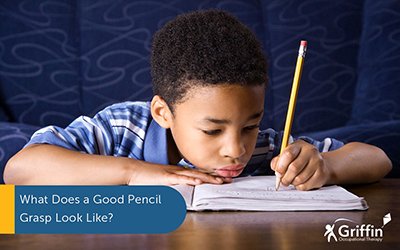 child with good pencil grasp